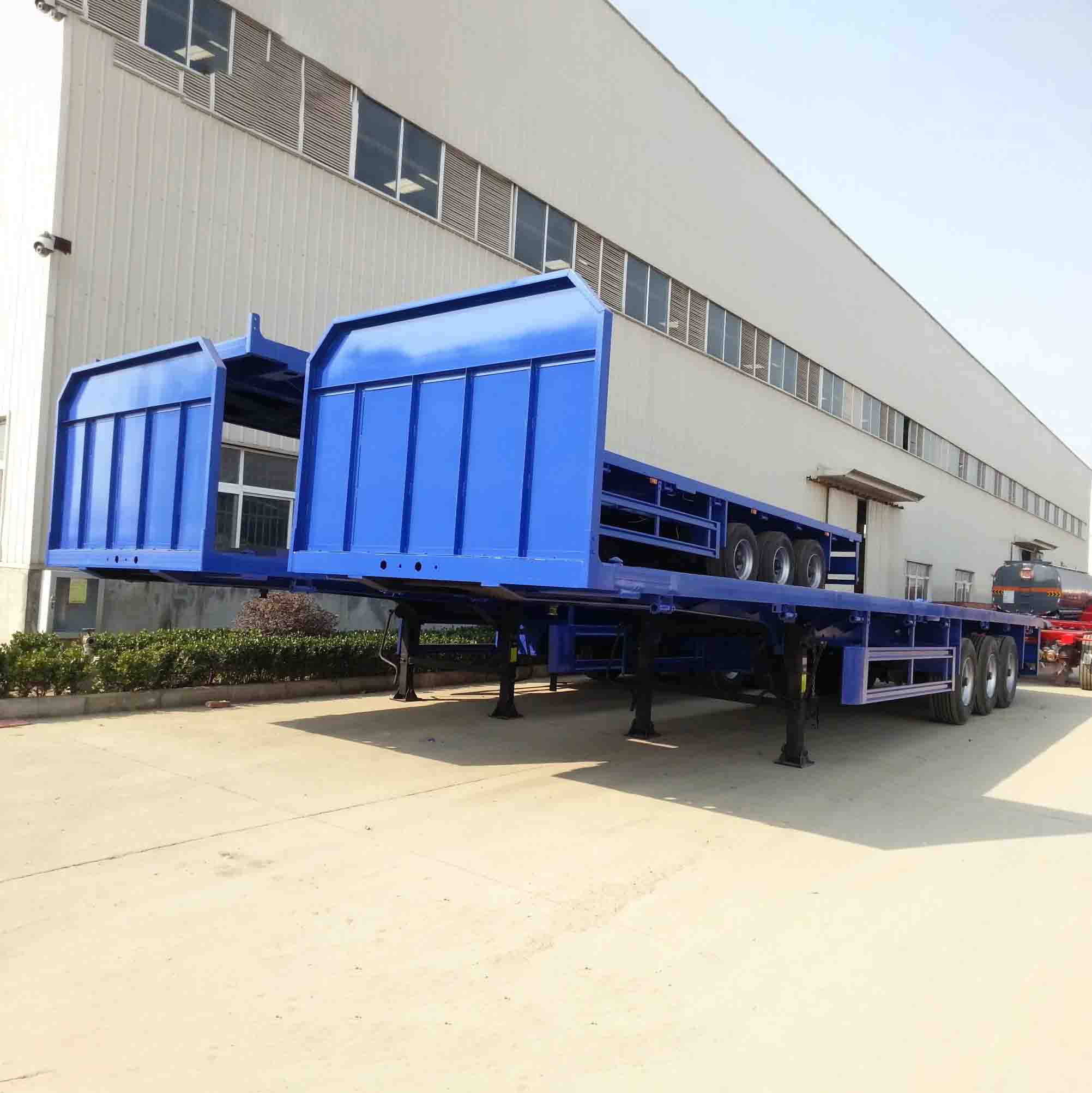Derun Flatbed نیمه تریلر با صفحه جلو