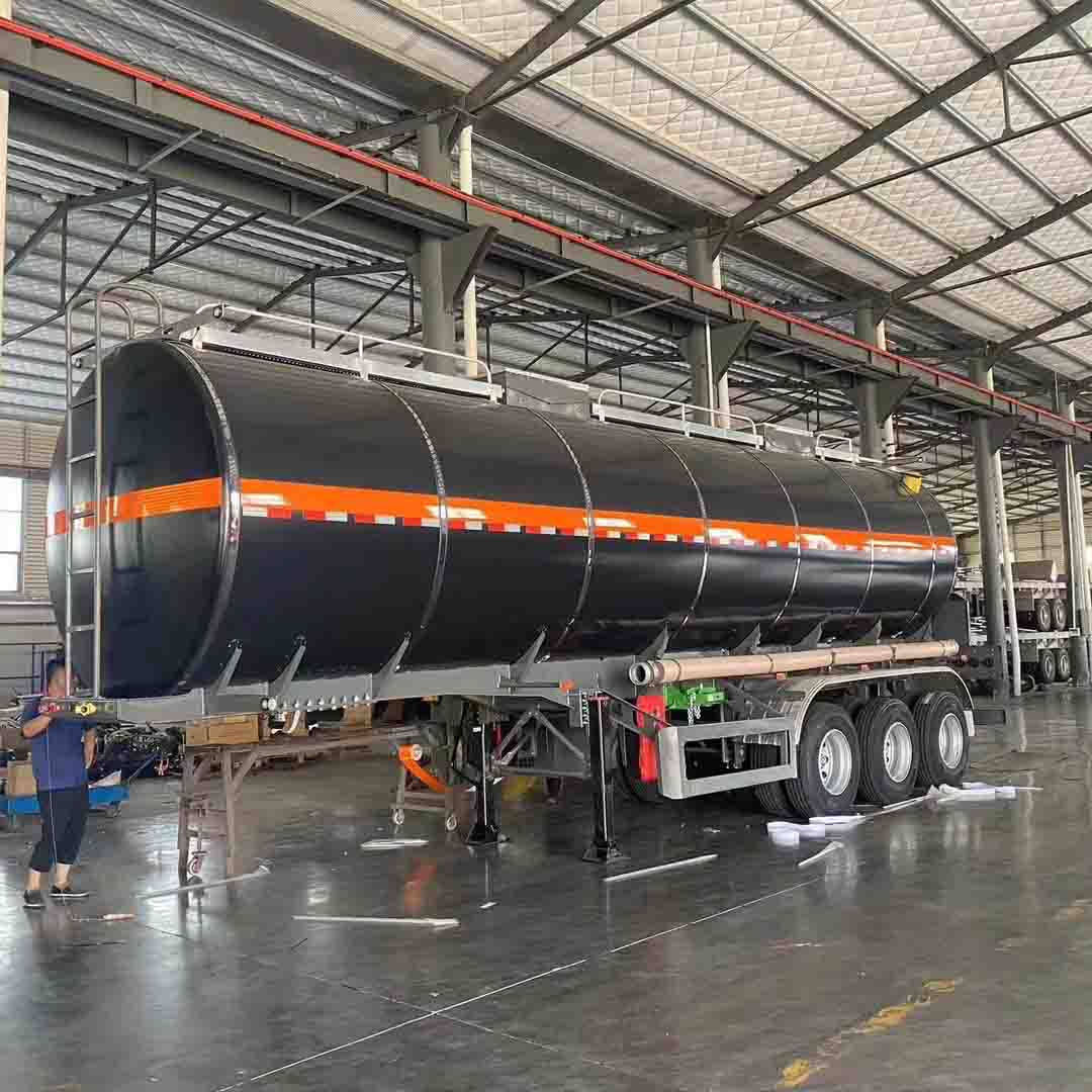 Derun Tri-Axle 36cbm Asphalt Tank نیمه تریلر