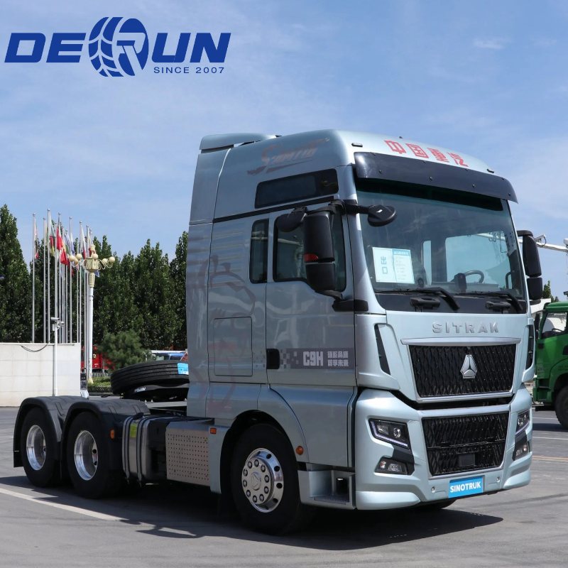 Sinotruk Sitrak 6x4 10 چرخ تراکتور سر چرخ اصلی حرکت